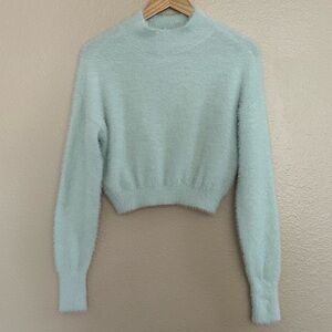 BP. Mock Neck Fuzzy Sweater